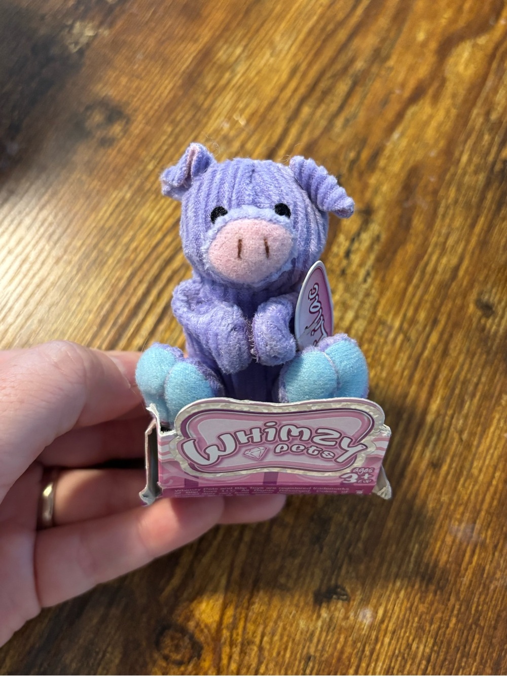 Whimzy Pets Plush Purple Pig Mini